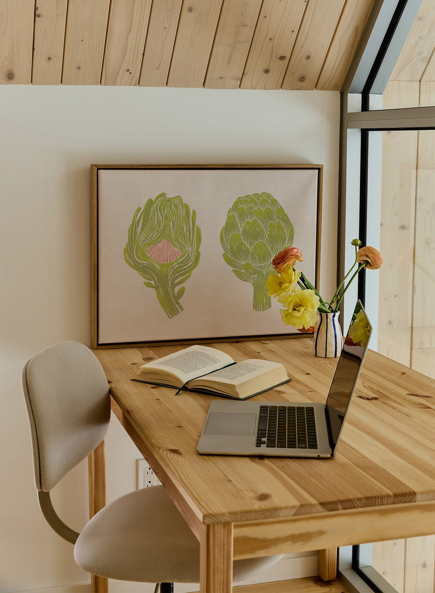 Artichoke Duotone Print, Poster