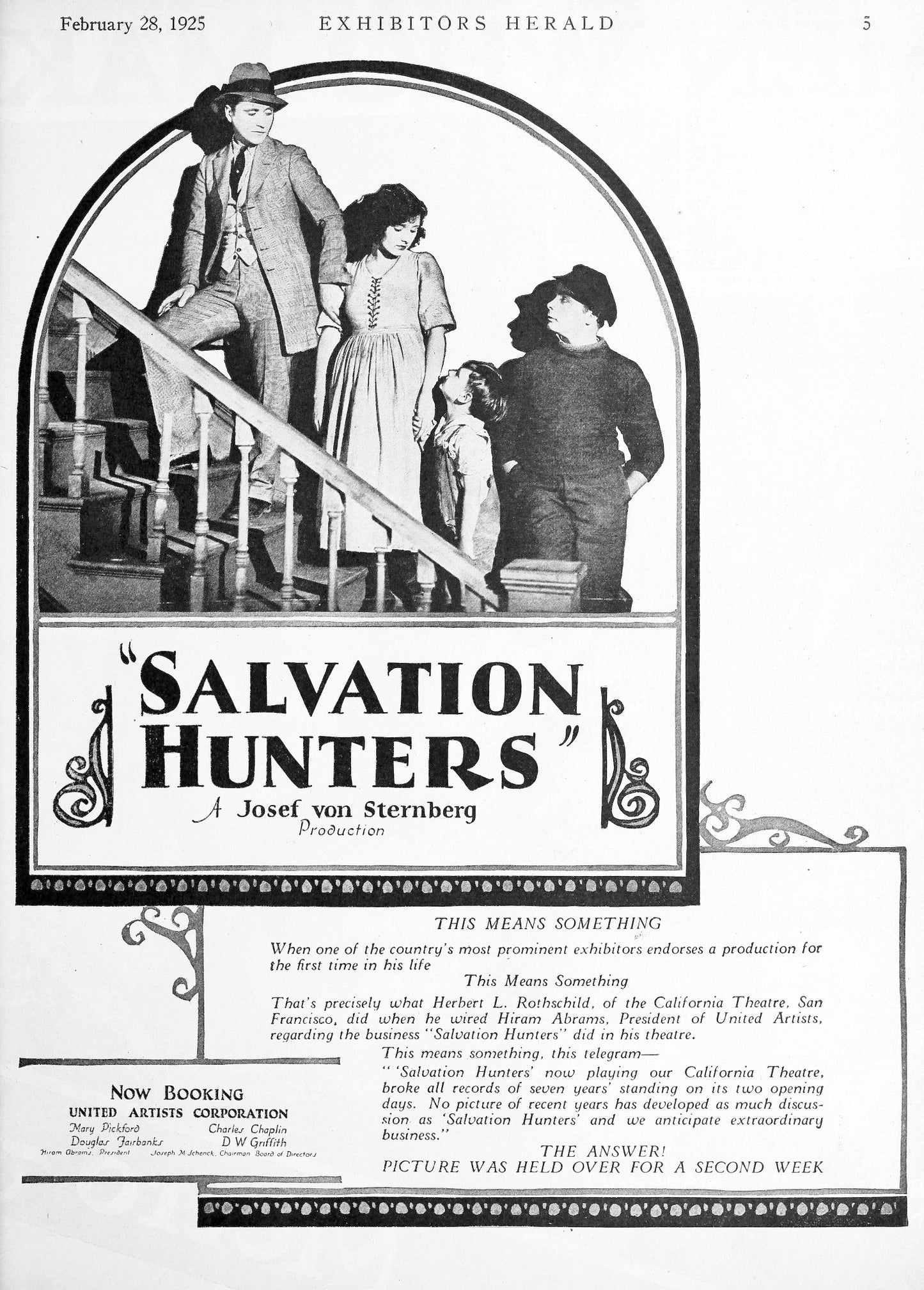 The Salvation Hunters Poster