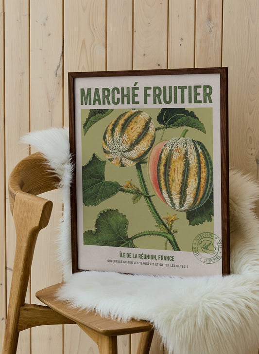 Marché Fruitier Reunion Island, Poster