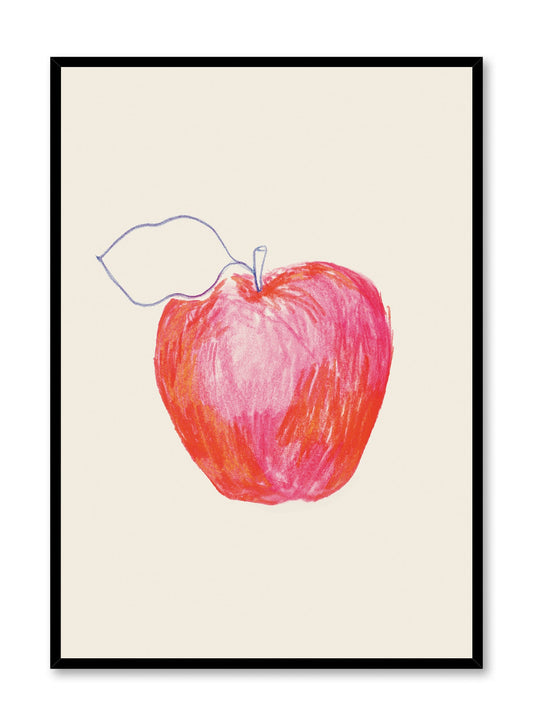 Apple Study in Reds, Poster